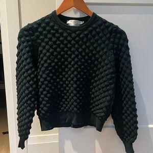 Textured Dark Green Sweater